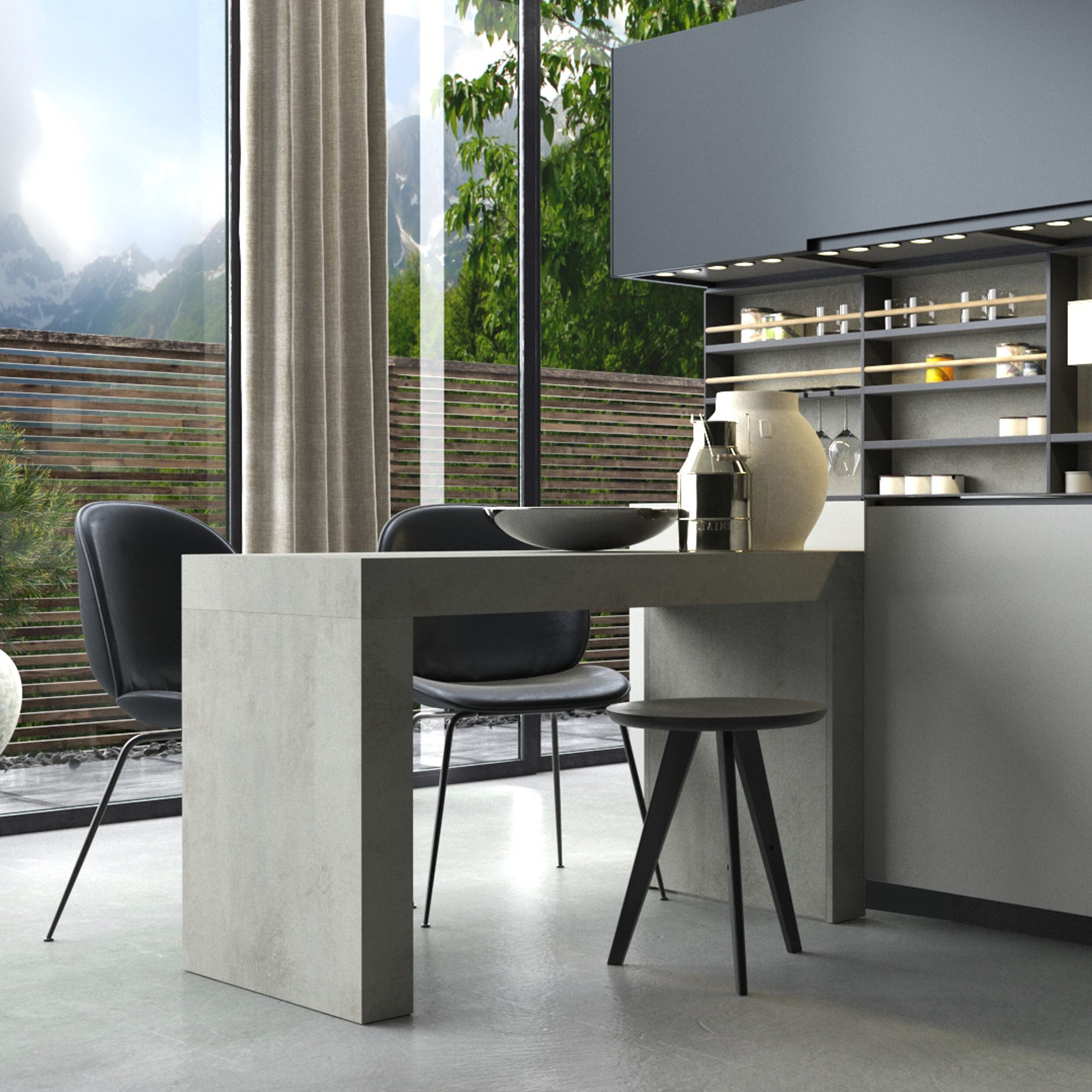 Стол на полуострове в облагороженном Mobili Fiver Evolution ARCH-00049265 - Вид №4