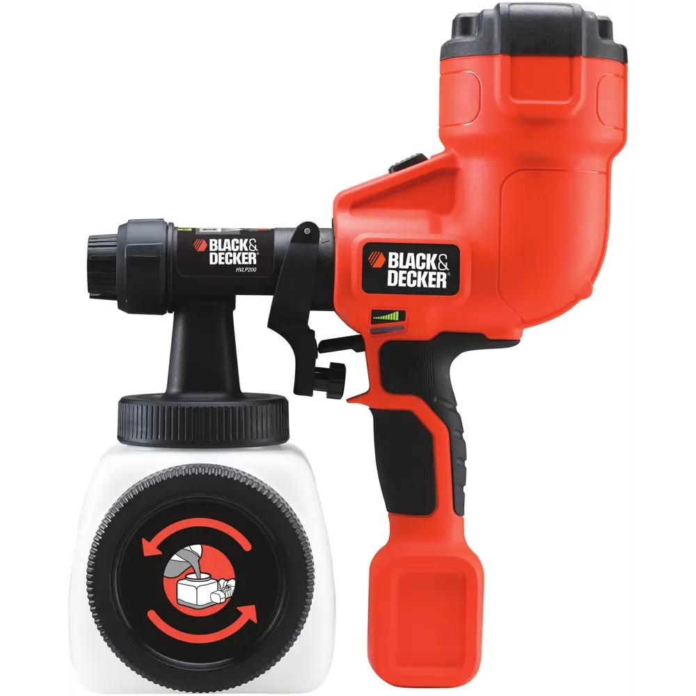 Краскопульт сетевой Black + Decker HVLP200 B D, 400 Вт, 340 мл/мин STLM-2115457 - Вид №1