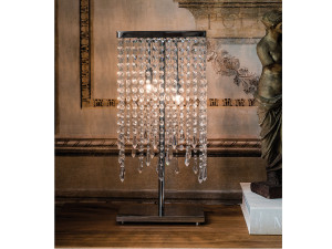 Настольная лампа с кристаллами