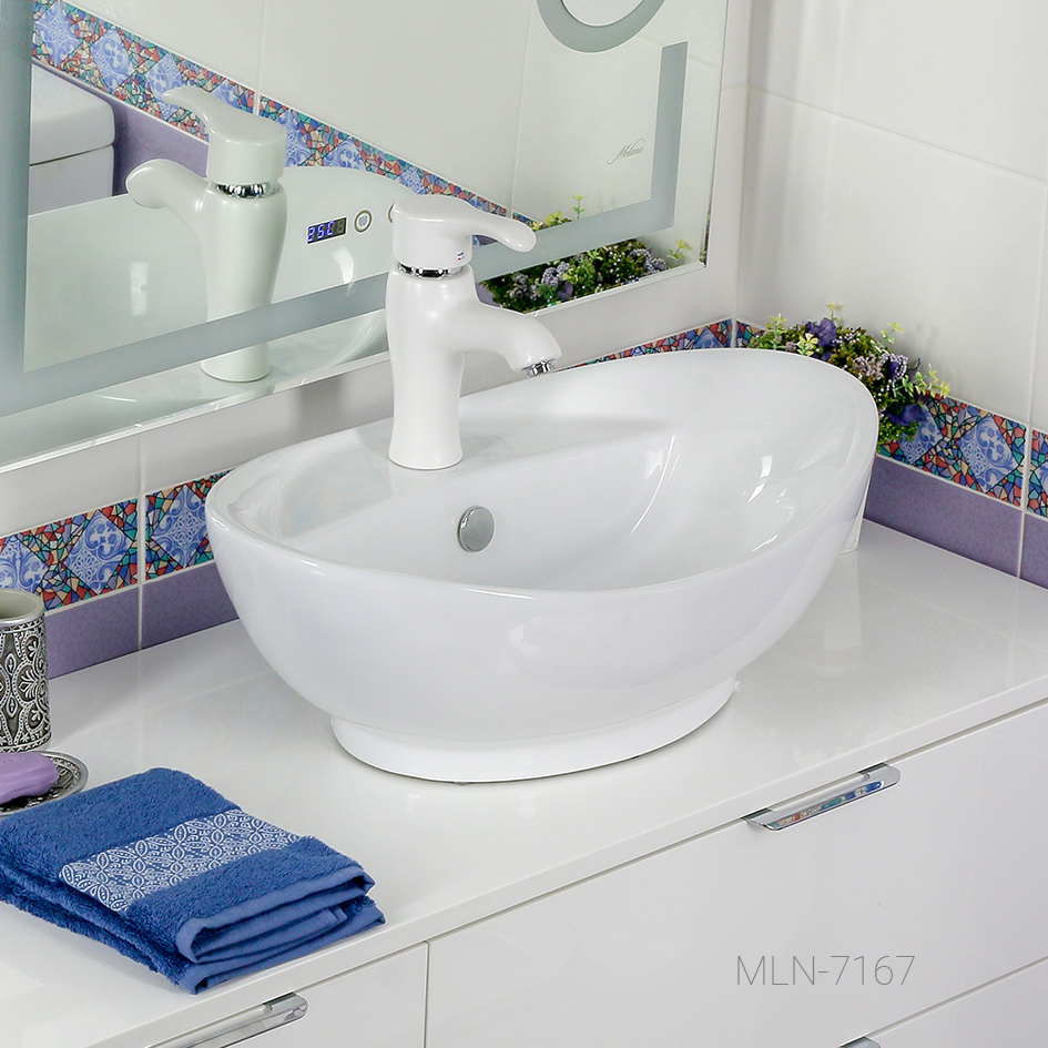 Накладная раковина melana mln-7167 7167-805 - Вид №2