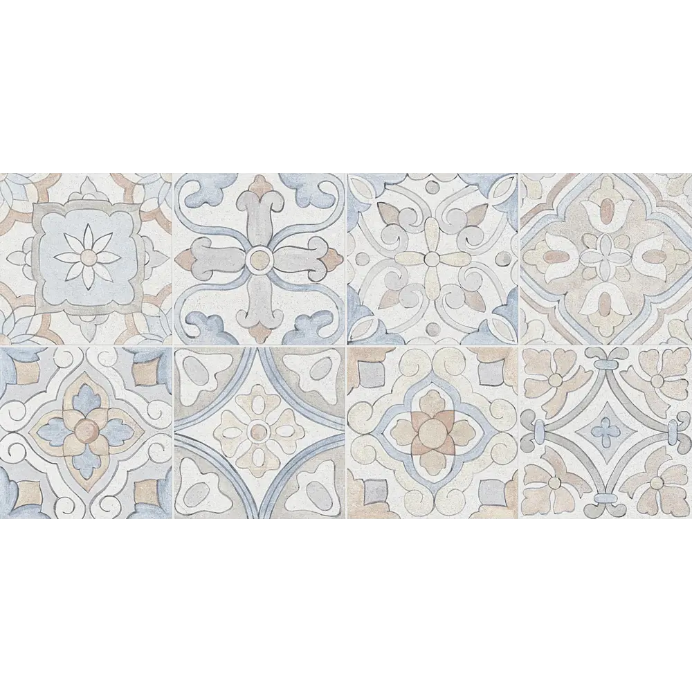 Керамогранит Vitra Newcon Пэчворк 30x60 см 1.08 м² цвет серый STLM-2104018