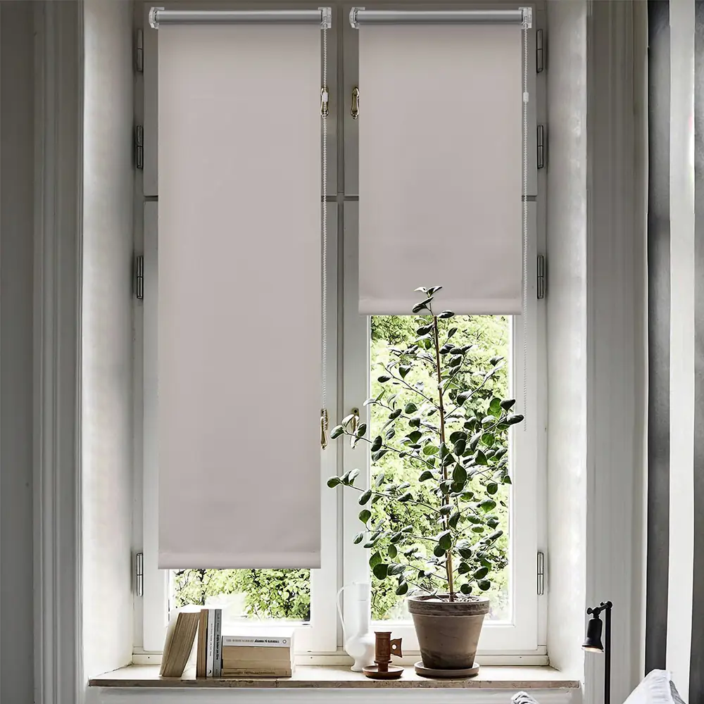 Рулонная штора ЭСКАР Silverback бежевая 55×160 см с затемнением 89354627 STLM-1071645 - Вид №5