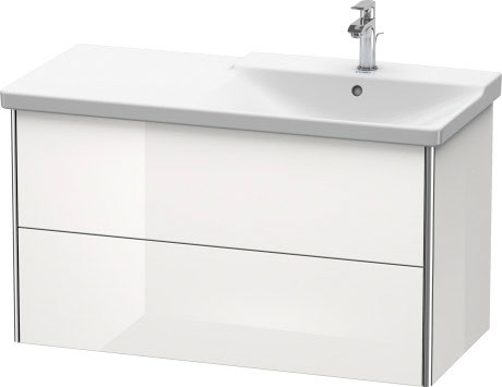 XS418802222 XSquare Тумбочка подвесная Белый глянцевый декор Duravit - Вид №2