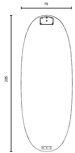 Flos Овальное зеркало со встроенной настенной подсветкой sun-id-1348419 - Вид №8