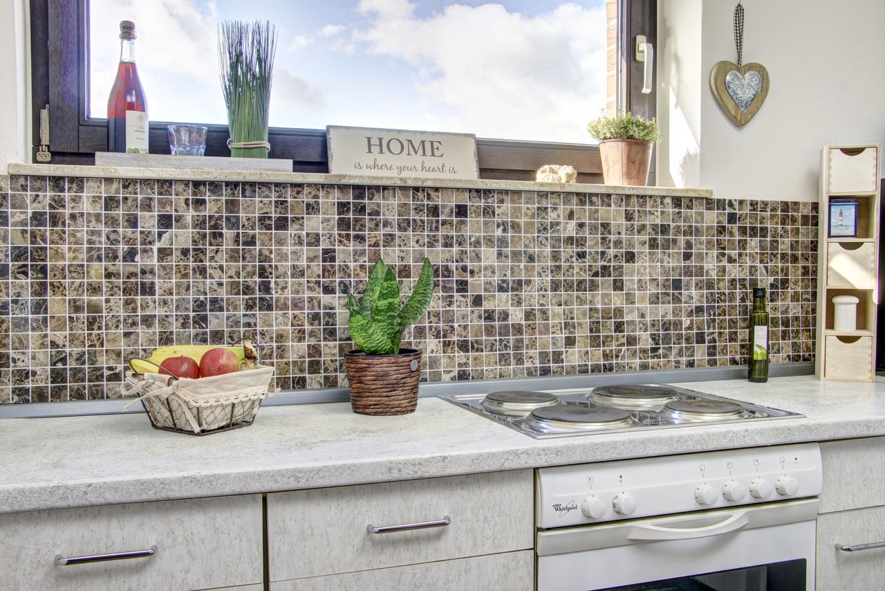 Темная мраморная мозаика Emperador Mosaix ARCH-00009927 - Вид №2