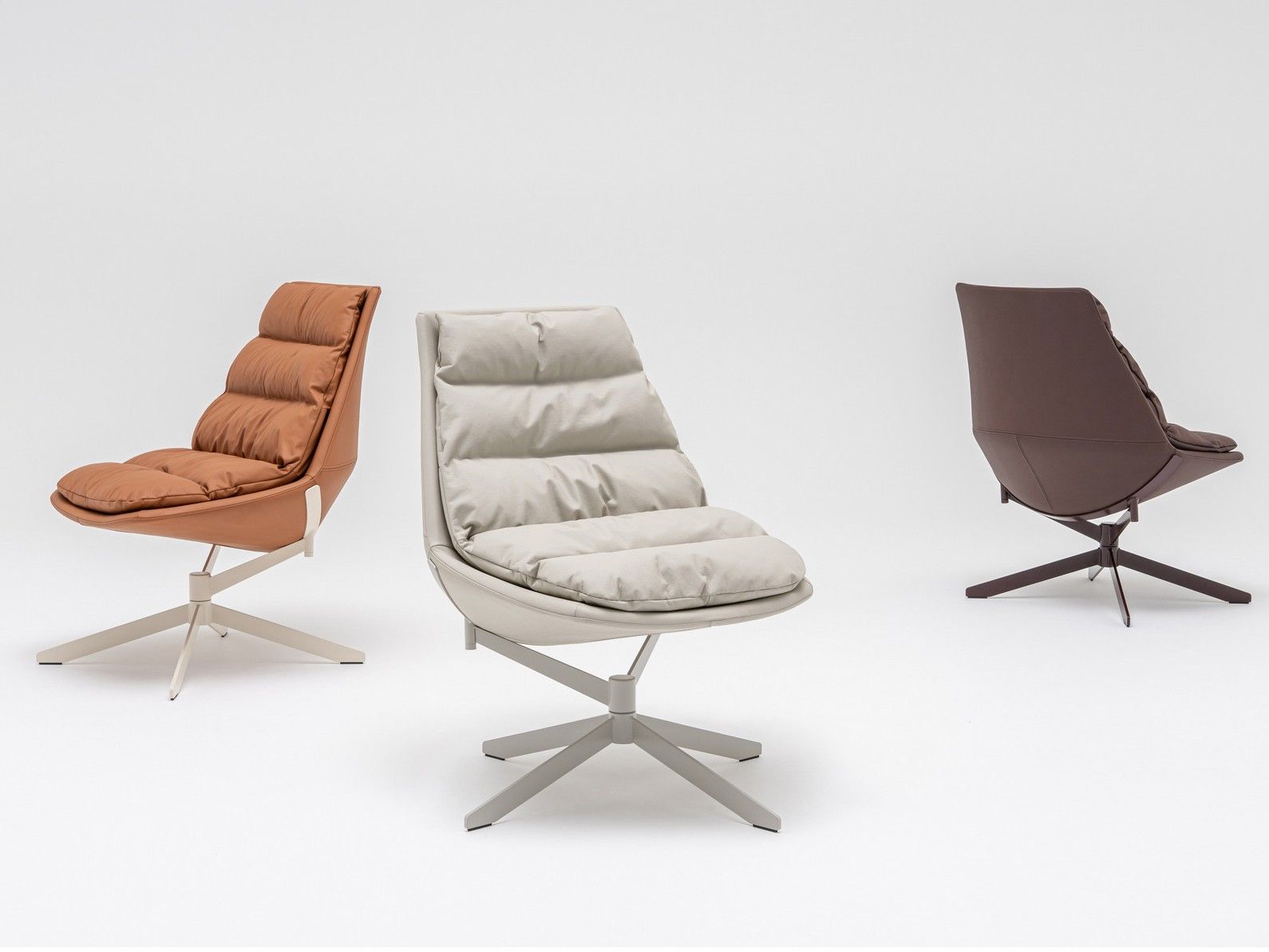 Вращающееся кресло с кожаными спицами MDD Fat Frank ARCH-00139301 - Вид №3