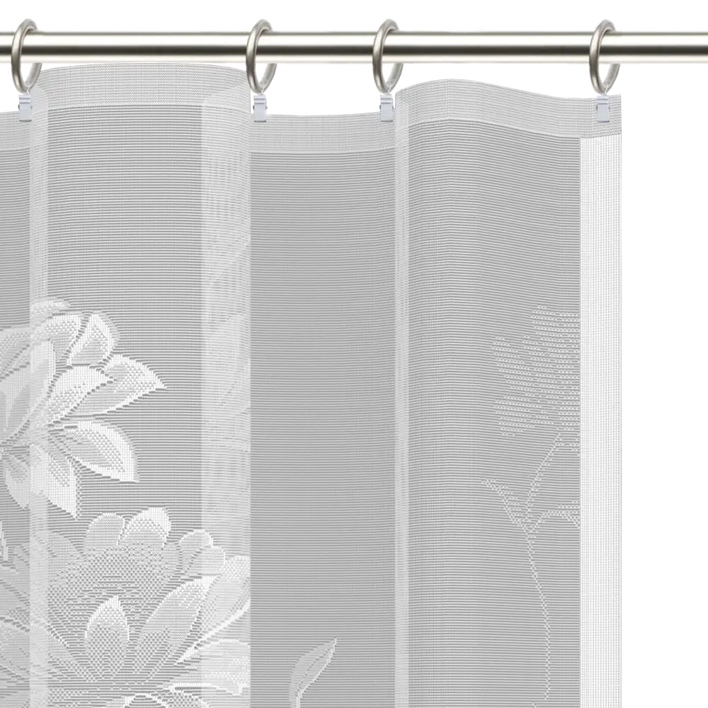 Тюль для кухни "Лианы" 200x165 см цвет белый Santreyd STLM-2038839 - Вид №4