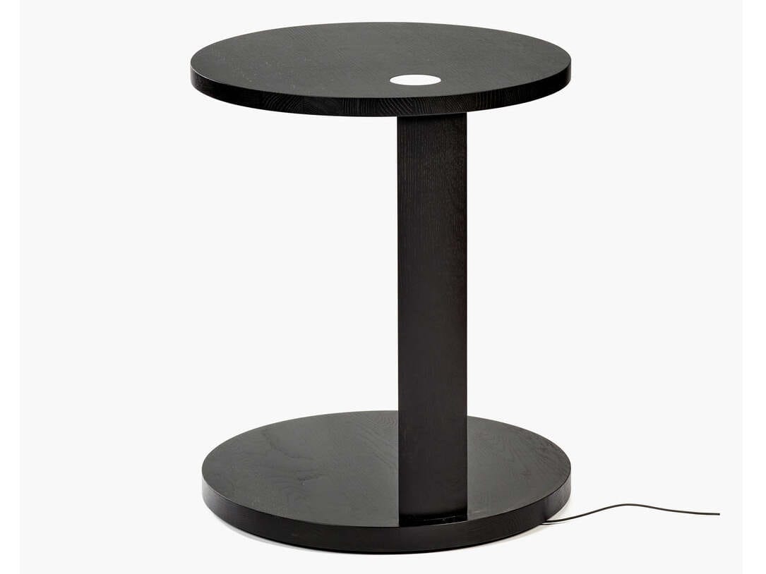 Деревянный низкий круглый журнальный столик Serax Мебель от Ann Demeulemeester ARCH-00011726 - Вид №1