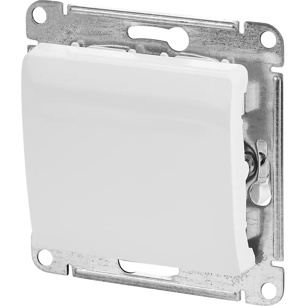 Schneider Electric Glossa — встраиваемый выключатель с белым глянцевым дизайном 82454934 STLM-1112872
