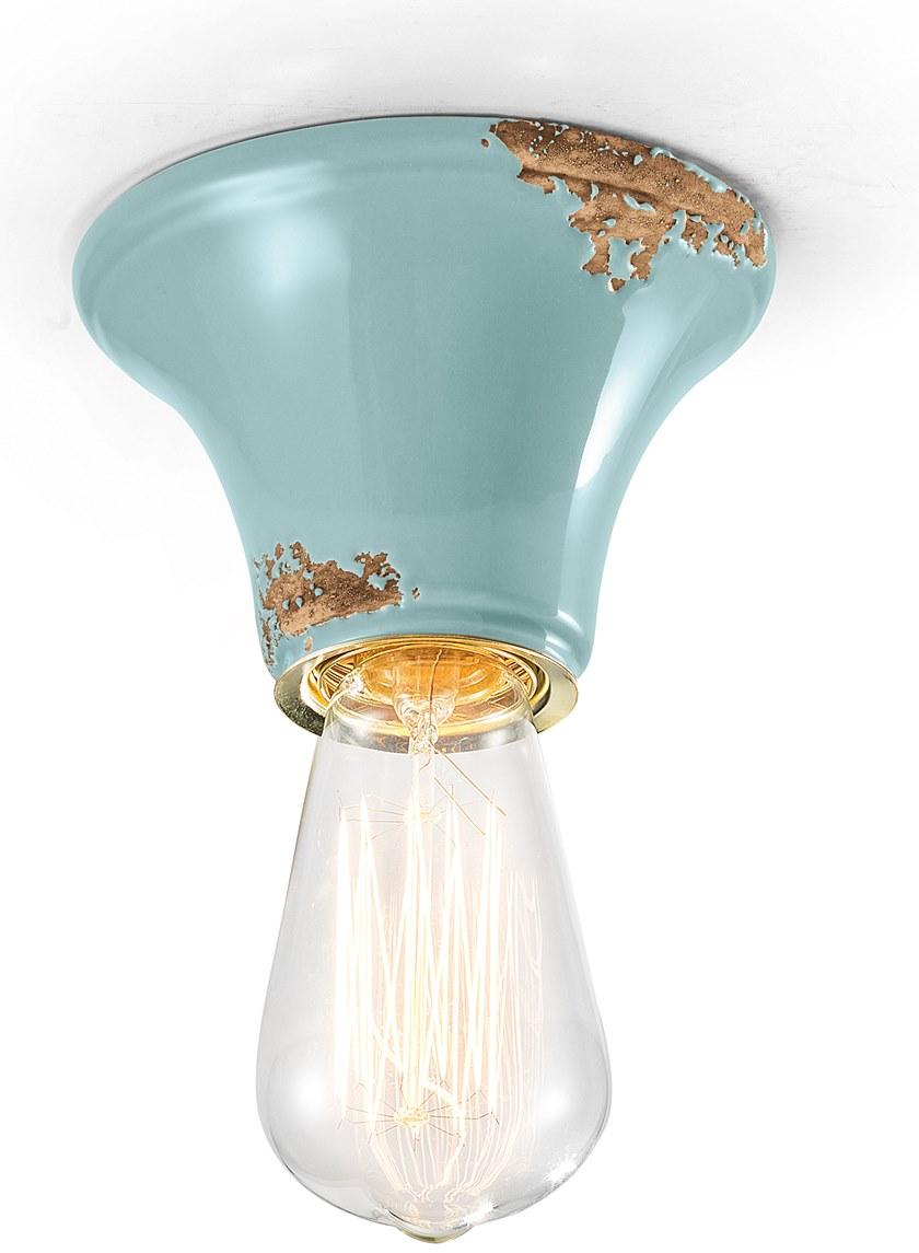 FERROLUCE Круглый керамический потолочный светильник Vintage C132 - c133 - c134 - Вид №1