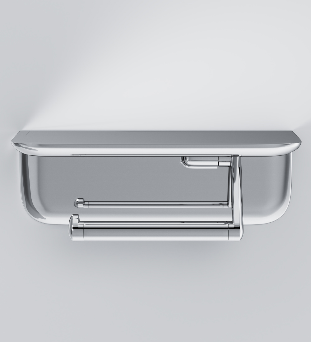 A30341500 Держатель для туалетной бумаги с полкой хром шт AM.PM Sensation - Вид №3
