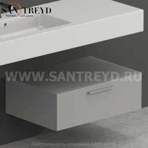 S07024NO2 Тумба с 1 ящиком 70 см серая Globo ARREDO WOOD Италия