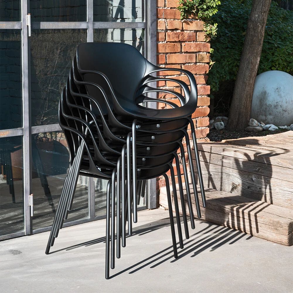 Штабелируемый стул из переработанного материала с подлокотниками Connubia OPS! ARCH-00066845 - Вид №5