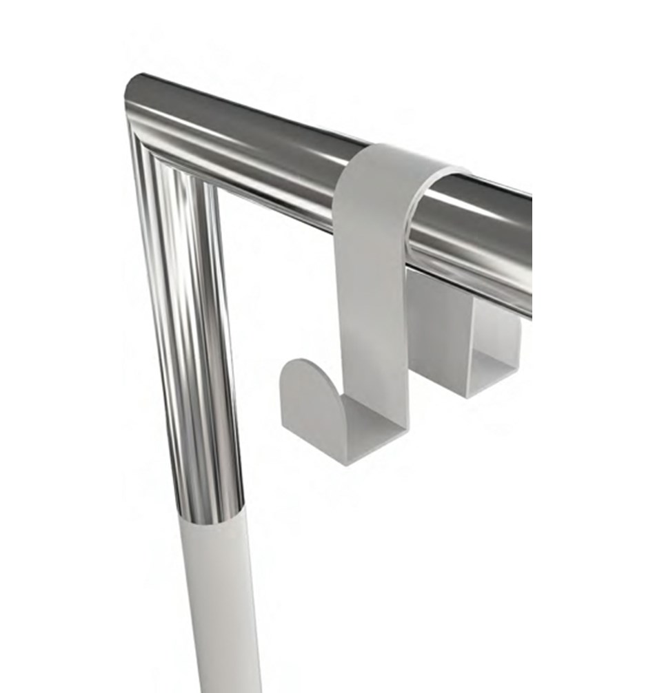 FROST HOOK 6000 f / БУКТО вешалка для одежды » белый Сталь Белый U6000-W  - Вид №2