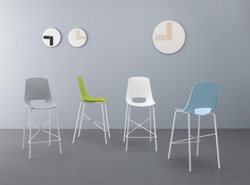 Pointhouse Табурет высокий полипропиленовый с подставкой для ног sun-id-1422067 - Вид №1