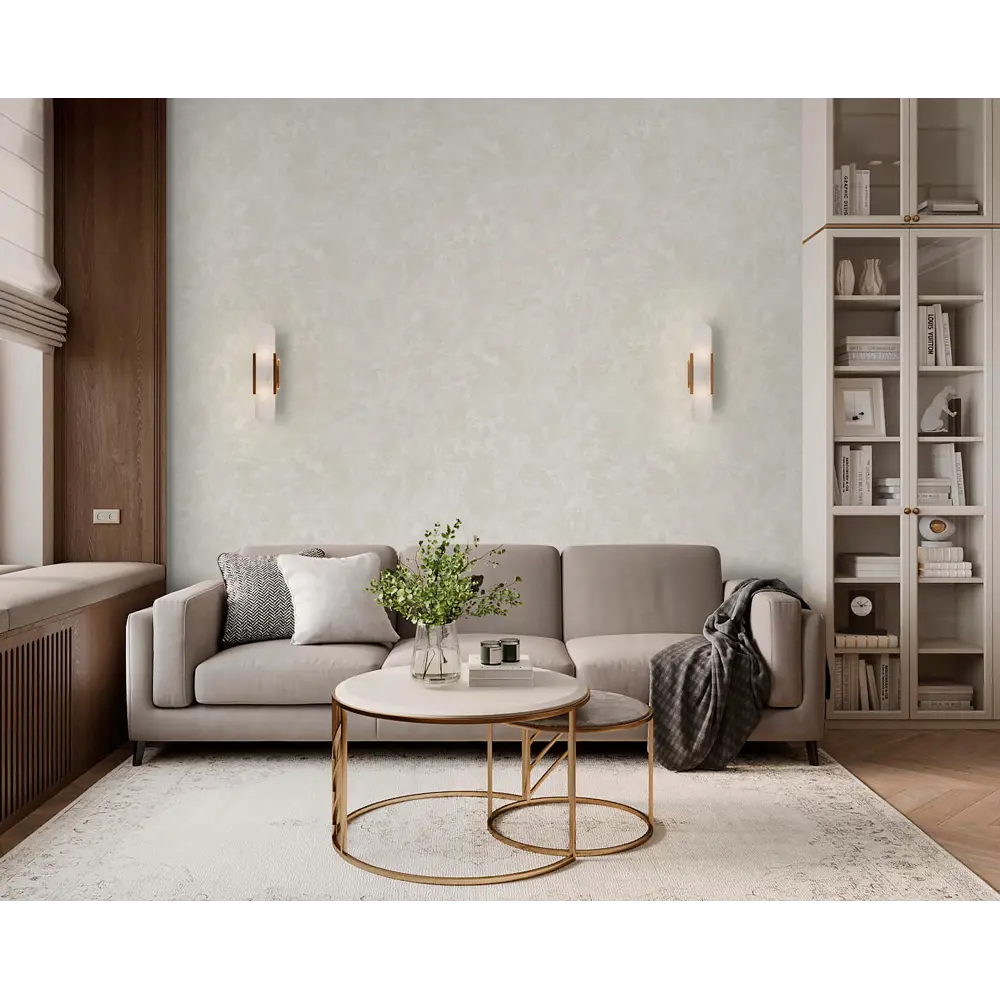 Wallsecret Lardini: флизелиновые обои бежевые с текстурой тиснения 89395595 STLM-1576767 - Вид №4