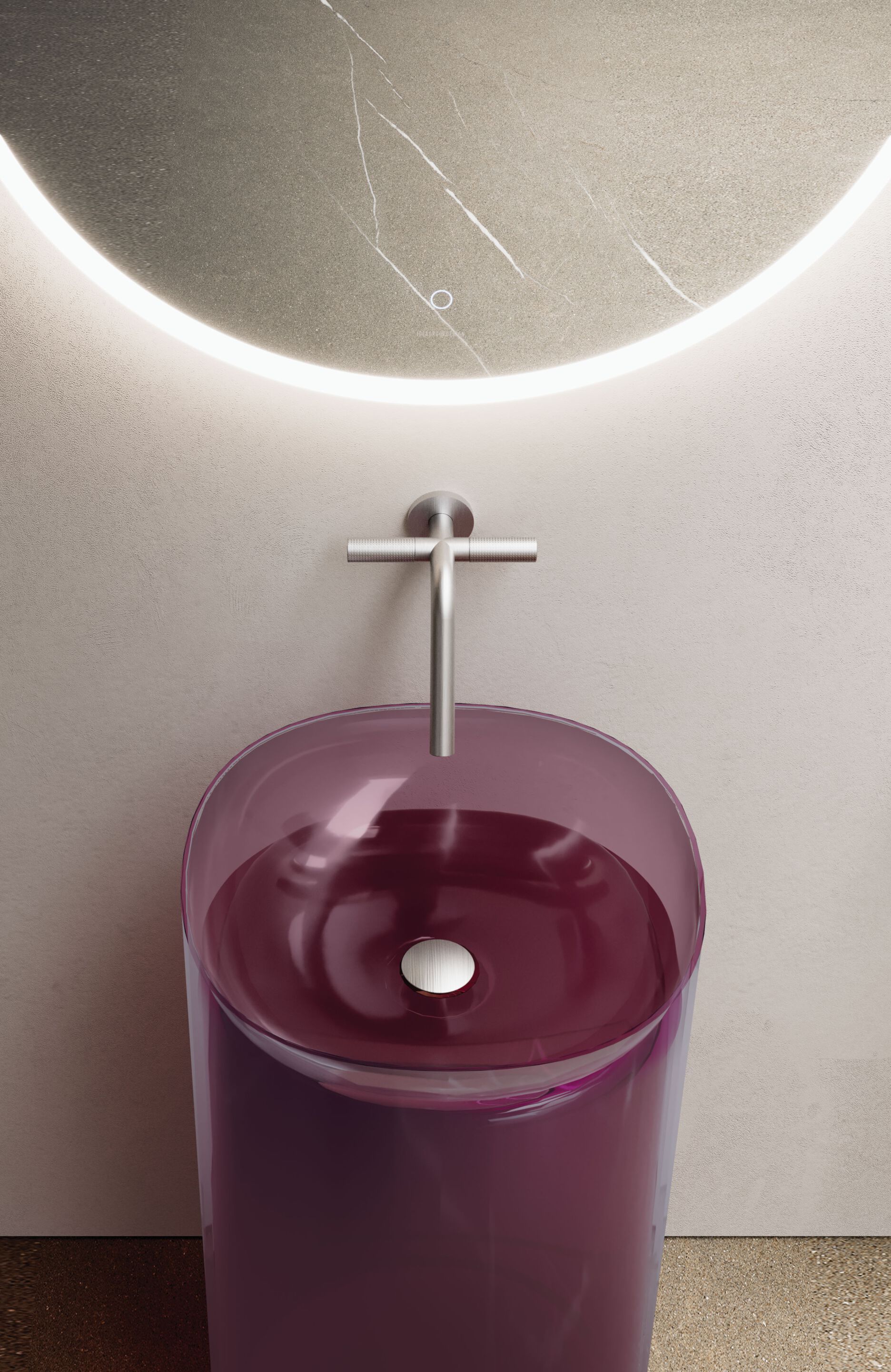 Хромалитовый квадратный отдельно стоящий умывальник DISENIA Habe ARCH-00102968 - Вид №1