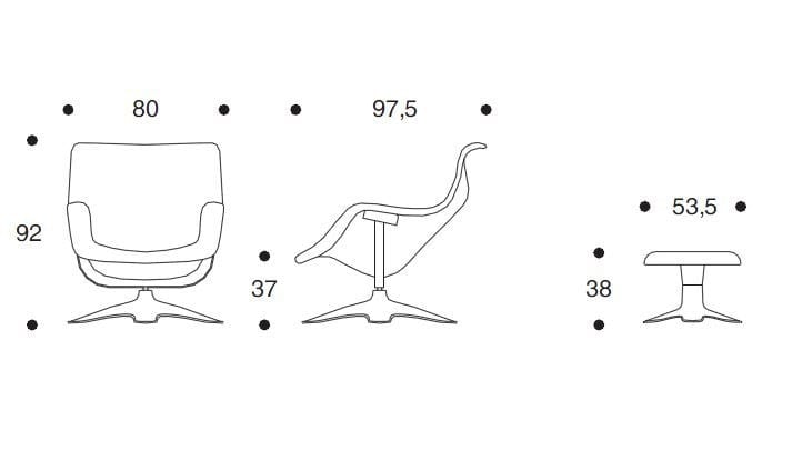 Кожаное кресло Artek Karuselli ARCH-00031470 - Вид №5