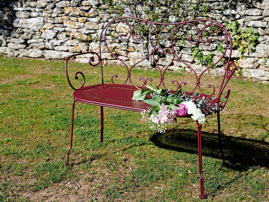 Стальная садовая скамейка с подлокотниками Fermob 1900 ARCH-00064429 - Вид №1