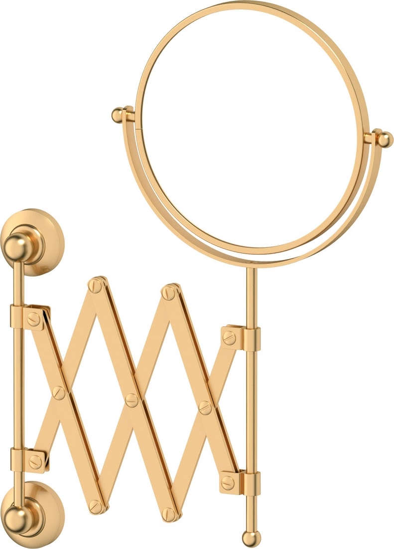 STI 320 Косметическое зеркало двустороннее x2 3SC STILMAR MATTE GOLD Treesseci 3SC