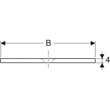 550.768.00.1 Прямоугольный душевой поддон Geberit Olona Geberit  - Вид №4