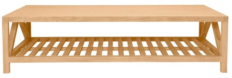 JANUS et Cie Прямоугольный журнальный столик из тика Arbor sun-id-1386846 - Вид №1