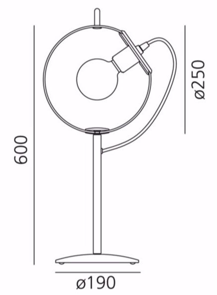 Artemide Настольная лампа с прямым люминесцентным светом Miconos A000450 - Вид №1