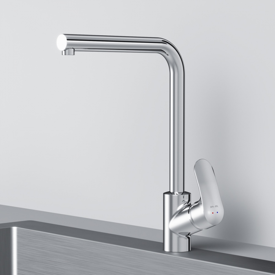 F8005000 смеситель для кухни L-образный излив хром шт. AM.PM Like - Вид №2