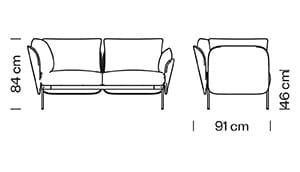 2-местный тканевый диван Et al Bloom ARCH-00106546 - Вид №1