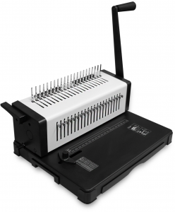 БП-25ПРО Переплетчик бп-25 про, на пластиковую пружину, а4, ручная перфорация 25 листов, переплет макс до 500 л., глубина перфорации 2,5-5,5 мм Гелеос