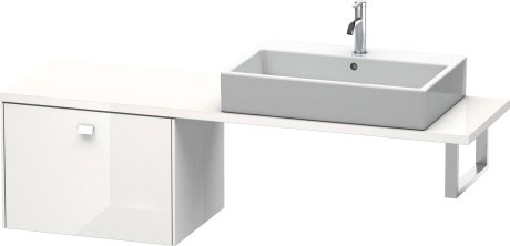 BR512304343 Brioso Шкафчик для компактной консоли Базальт матовый, декор Duravit - Вид №2