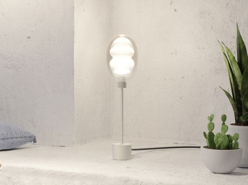 Стеклянная светодиодная настольная лампа с диммером Cangini & Tucci Dalma ARCH-00085767