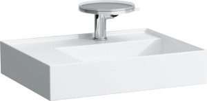 H8103350201121 Раковина с полочкой слева, со специальным скрытым сливом LAUFEN PRO