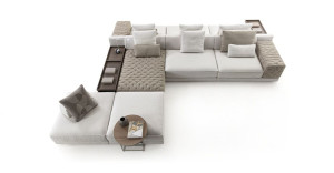 Двусторонняя ткань диван