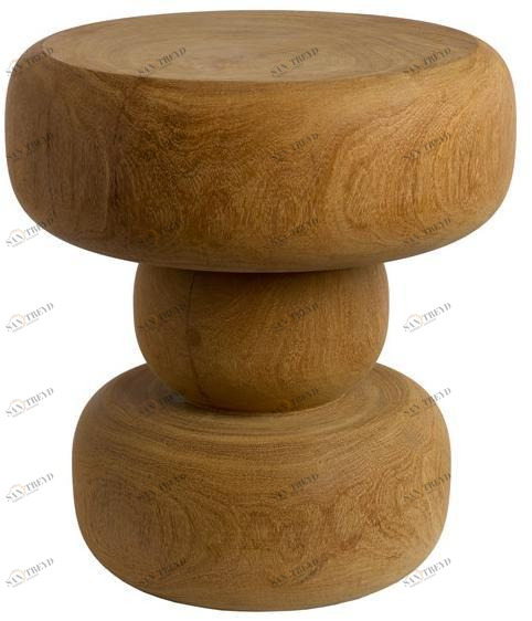 Pols Potten Низкий деревянный табурет  500-030-090 