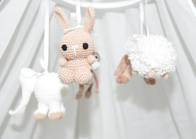 Мобиль на кроватку "Ассорти" бежевый ELLIPSE  351684 Белый;бежевый Santreyd  - Вид №2