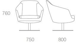 Albaplus Вращающийся дисковый стул Folha 2018/081/ita - Вид №4