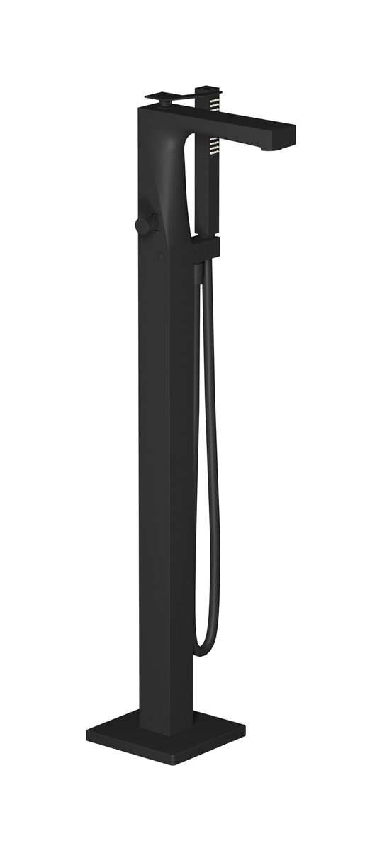 Напольный смесиель для ванны с встроенным душем. WE ARE IB wa200os Matt Black Wave