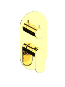 Однорычажный встраиваемый смеситель для душа с переключателем