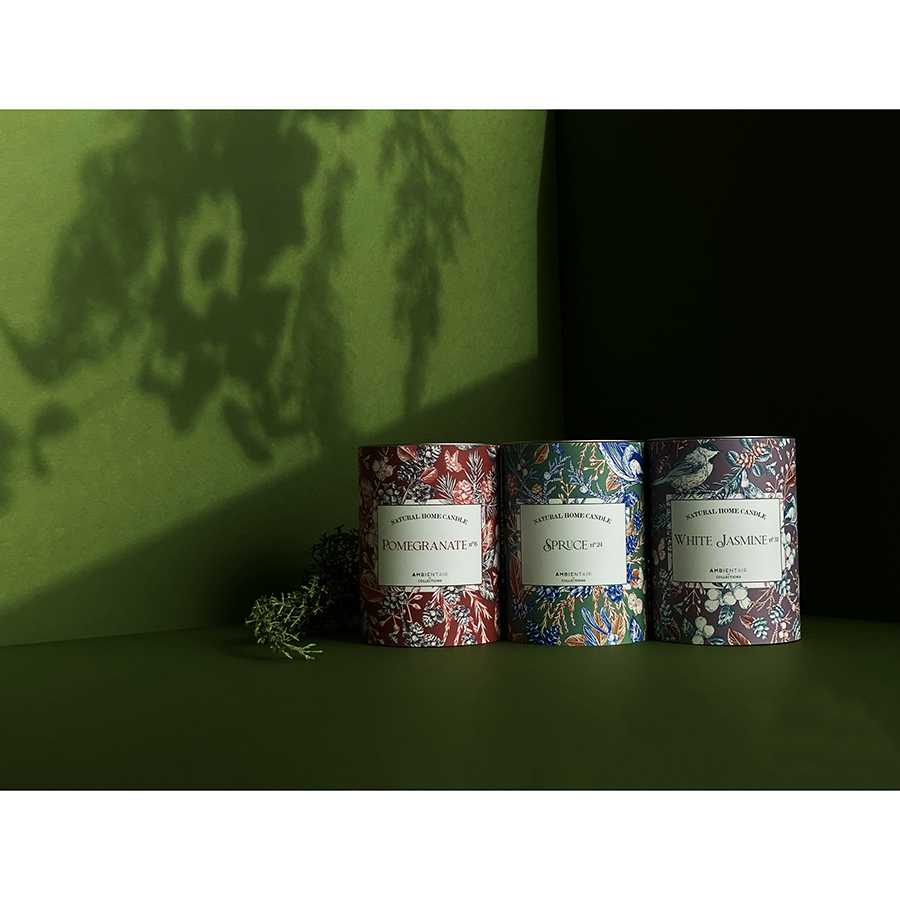 VV040PMEF Свеча ароматическая enchanted forest, Гранат, 40 ч Ambientair  - Вид №2