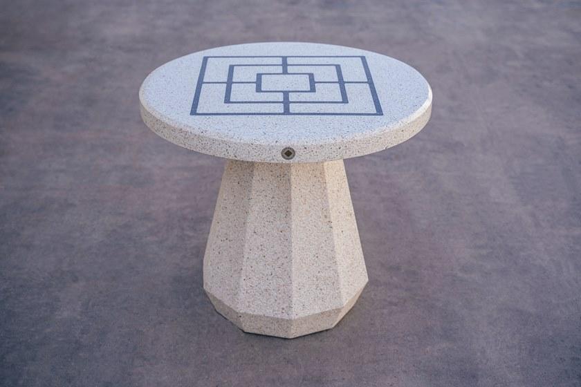 ENCHO ENCHEV - ETE Круглый игровой стол из бетона  188  - Вид №2
