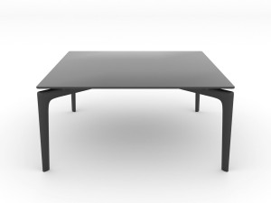 Квадратный стеклянный журнальный столик