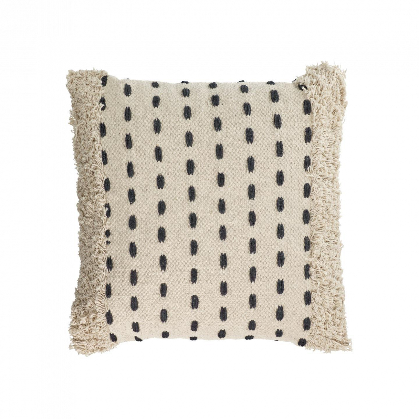 108296 Наволочка из 100% хлопка натуральный черный 45 x 45 см La Forma Agripa 