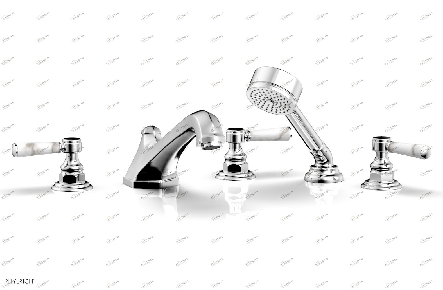 Смеситель для ванны HEX TRADITIONAL Phylrich  500-50-026X031 Хромированный 