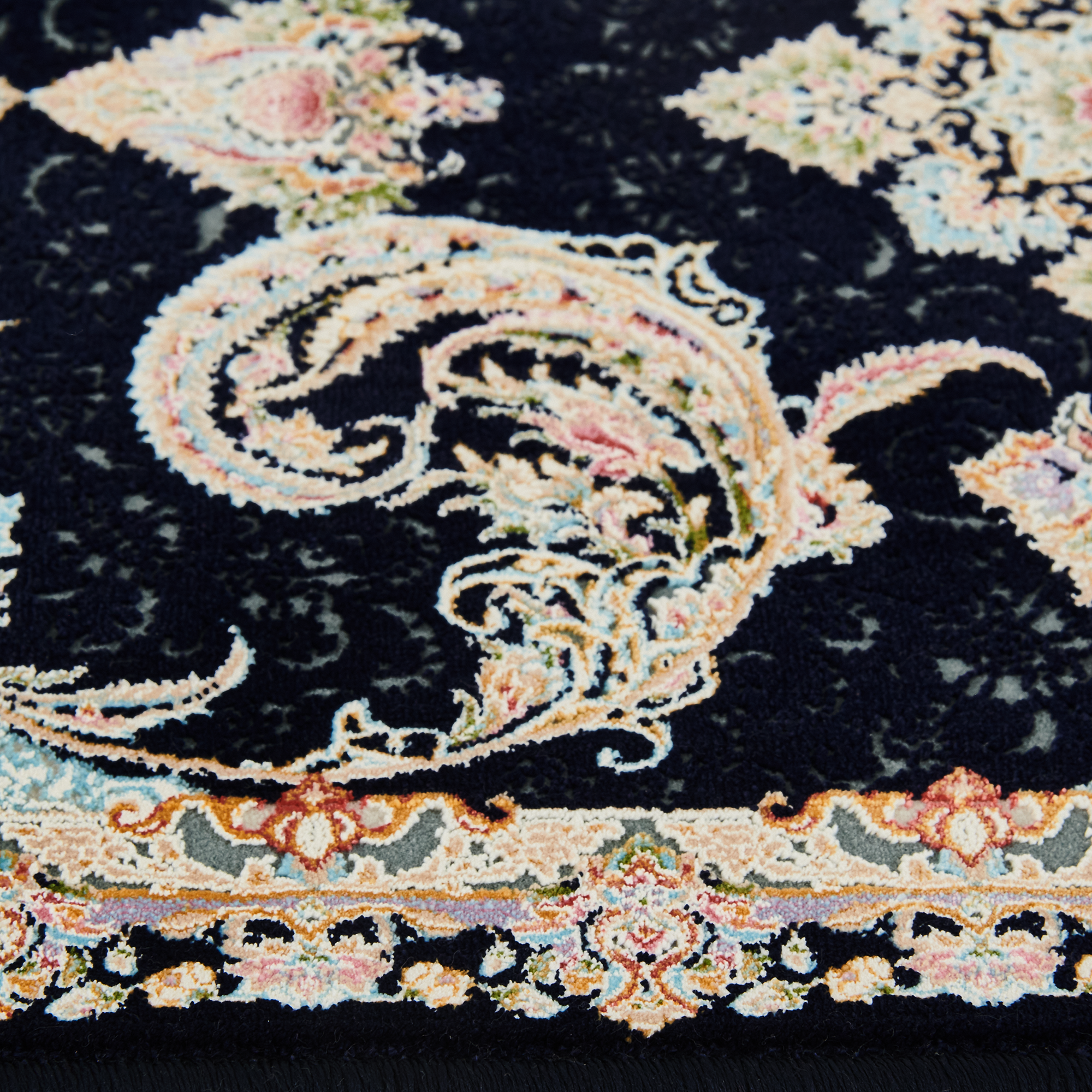 86370493 Ковер полиэстер Arnika 50х80 см цвет темно-синий STLM-0068235 Santreyd  - Вид №3