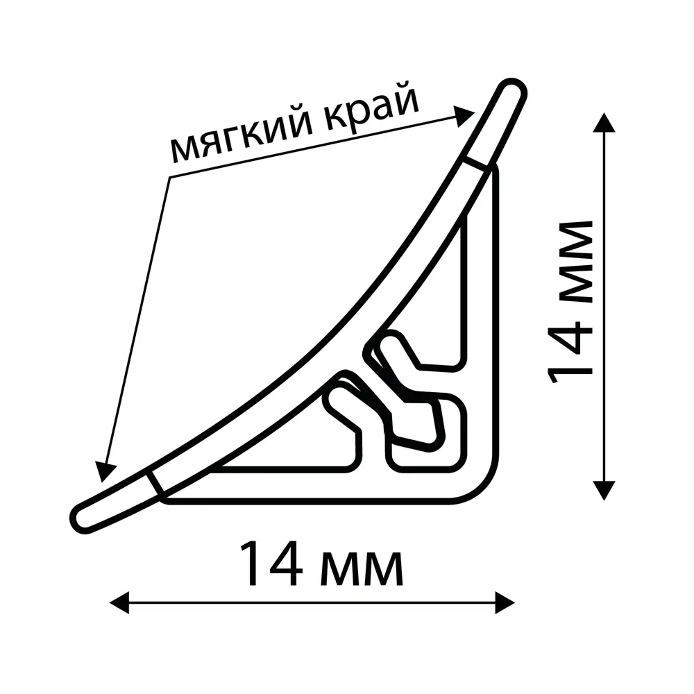 Плинтус для столешницы 240 см цвет серый Santreyd Галтель STLM-2200937 - Вид №2