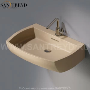 L283.131 Подвесная раковина настенная овальная A. e T. Italia SQUARE бежевая