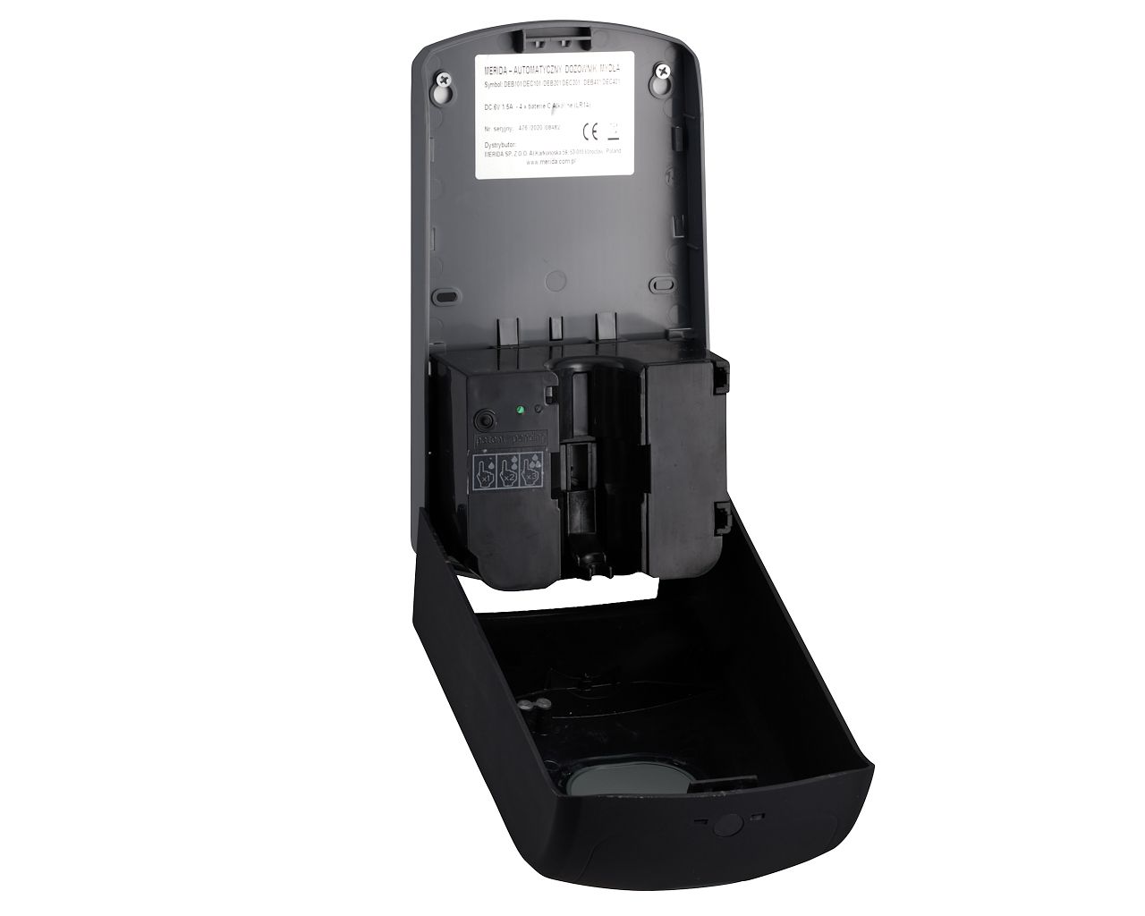 DAC201 Бесконтактный автоматический дозатор пенного мыла AMADEUS SILKY BLACK для одноразовых стержней 1000 г Merida  - Вид №7