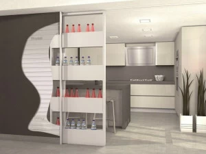 PROTEK® Рама стойки для раздвижной двери с контейнером Bigfoot®