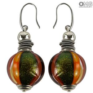 4664 ORIGINALMURANOGLASS Серьги Сирия - муранское стекло OMG 1 см